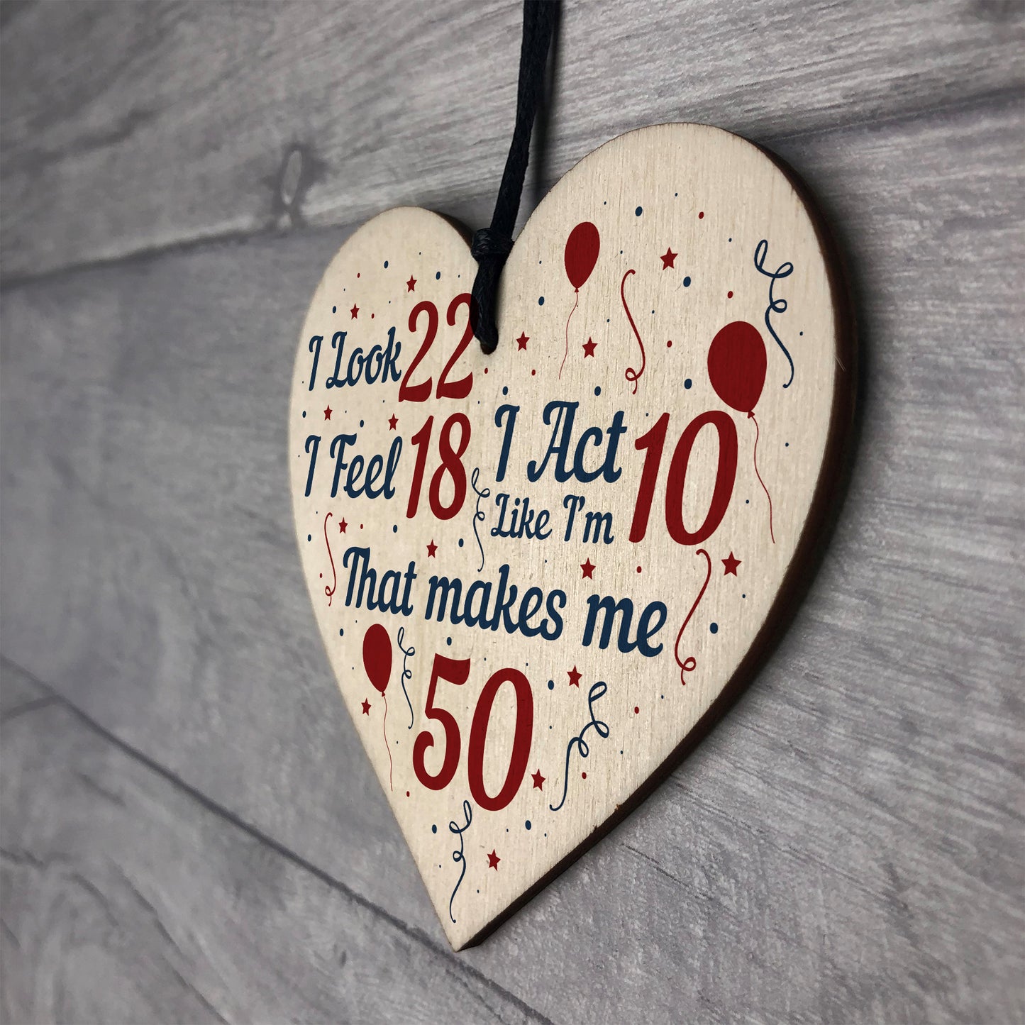 Funny 50th Birthday Gifts For Men Women 50th Decorations Heart