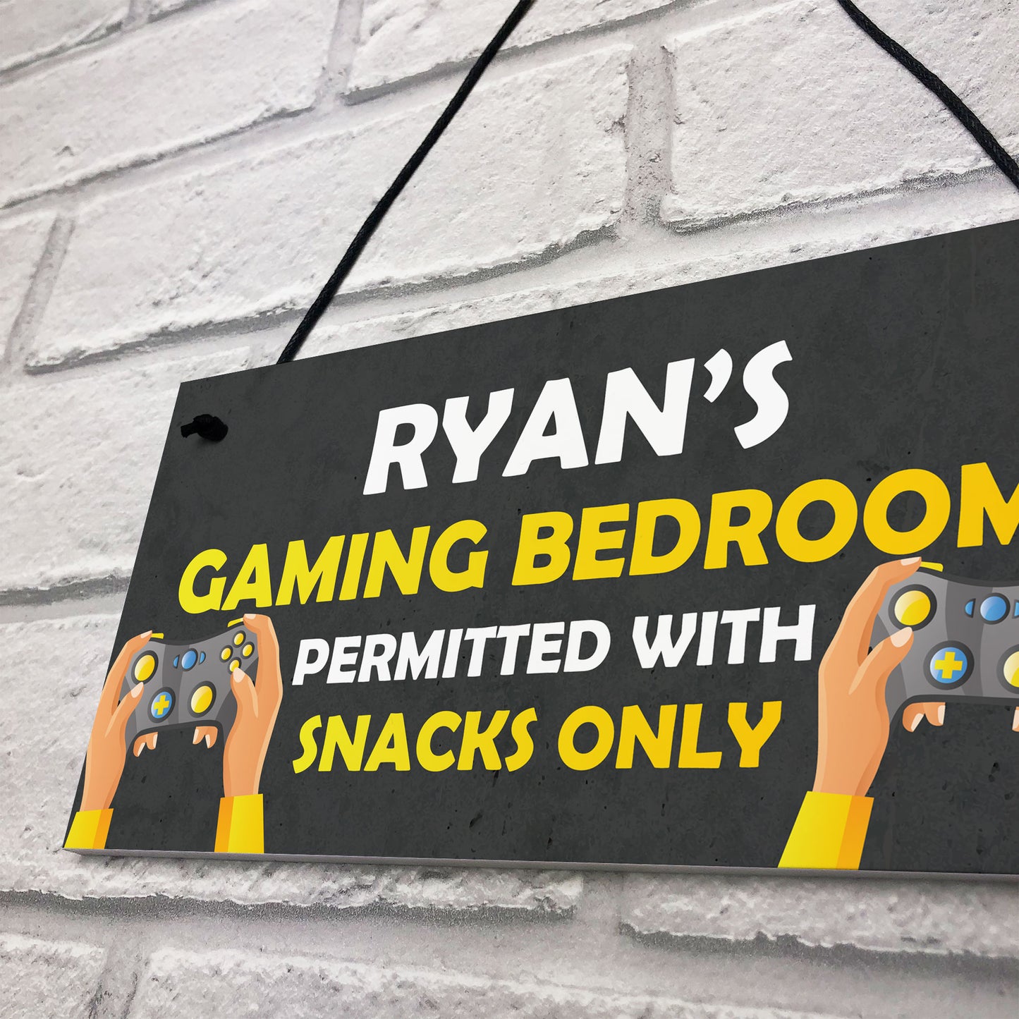 Gaming Bedroom Sign Personalised Gamer Gift Bedroom Sign For Boy