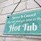 Novelty Hot Tub Welcome Plaque Garden Sign Home Door Wall Gift