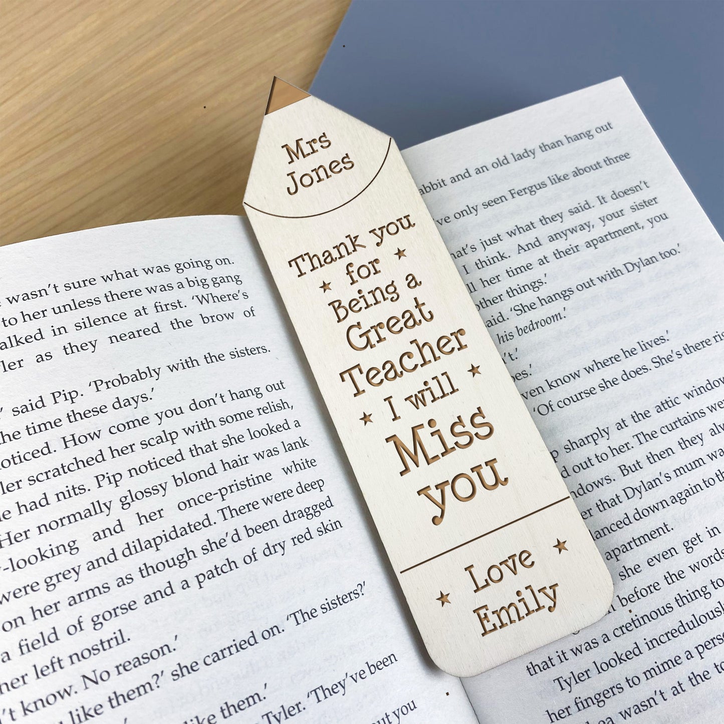 Teacher Leaving Gifts Personalised Bookmark Great Teacher Gifts