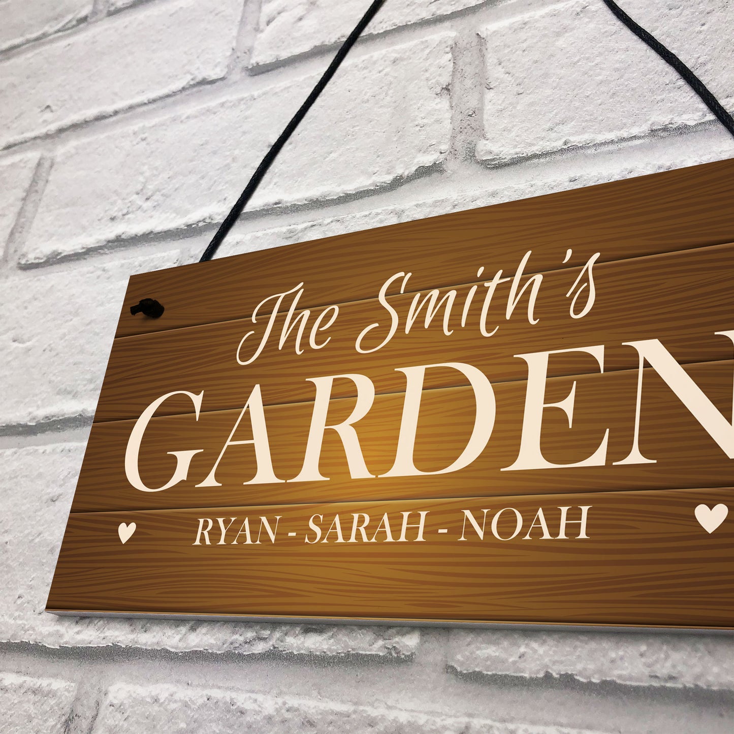 Garden Signs And Plaques Hanging Door Wall Sign Personalised