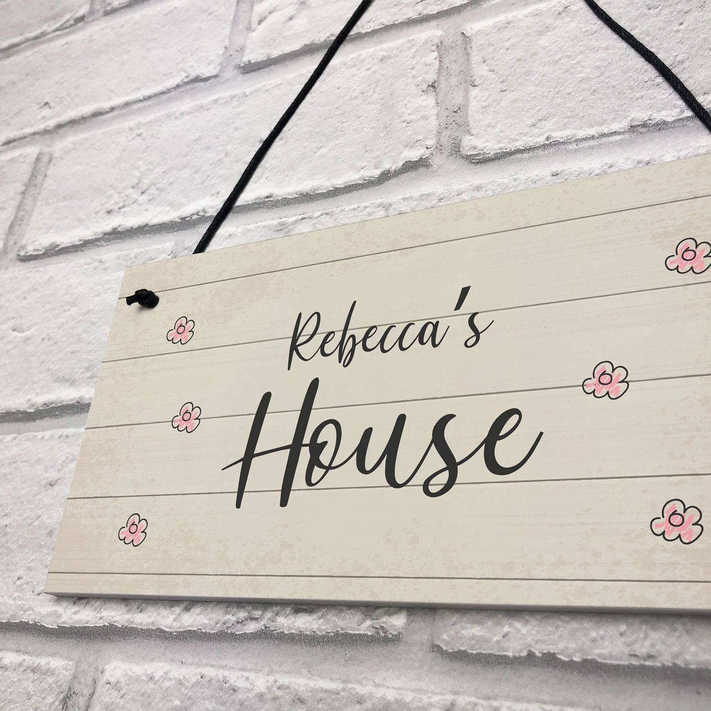 PERSONALISED Home Sign New Home Gift Any Name Playhouse