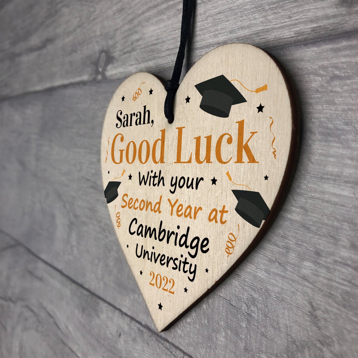 PERSONALISED University Second 2nd Year Good Luck Gifts