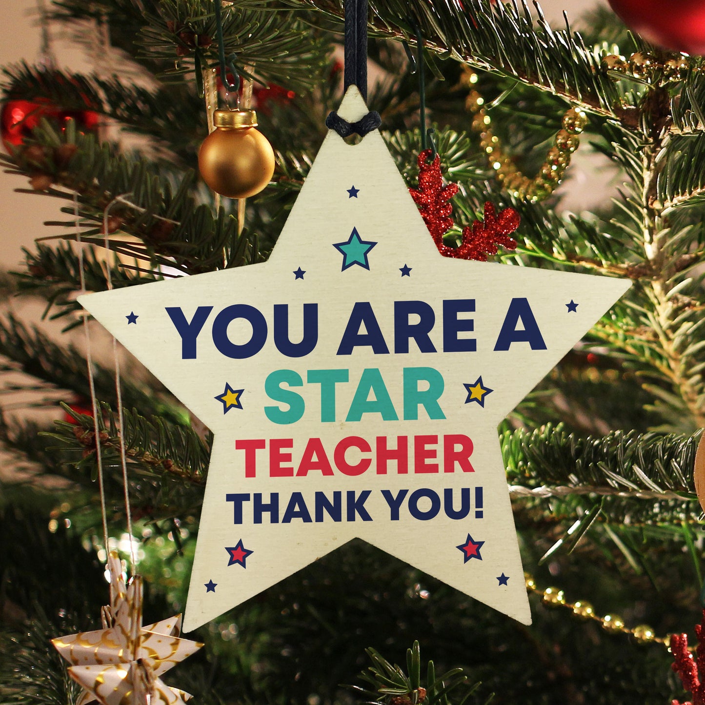 Teacher Gift Plaque Wood Star Thank You Teacher Gift Leaving