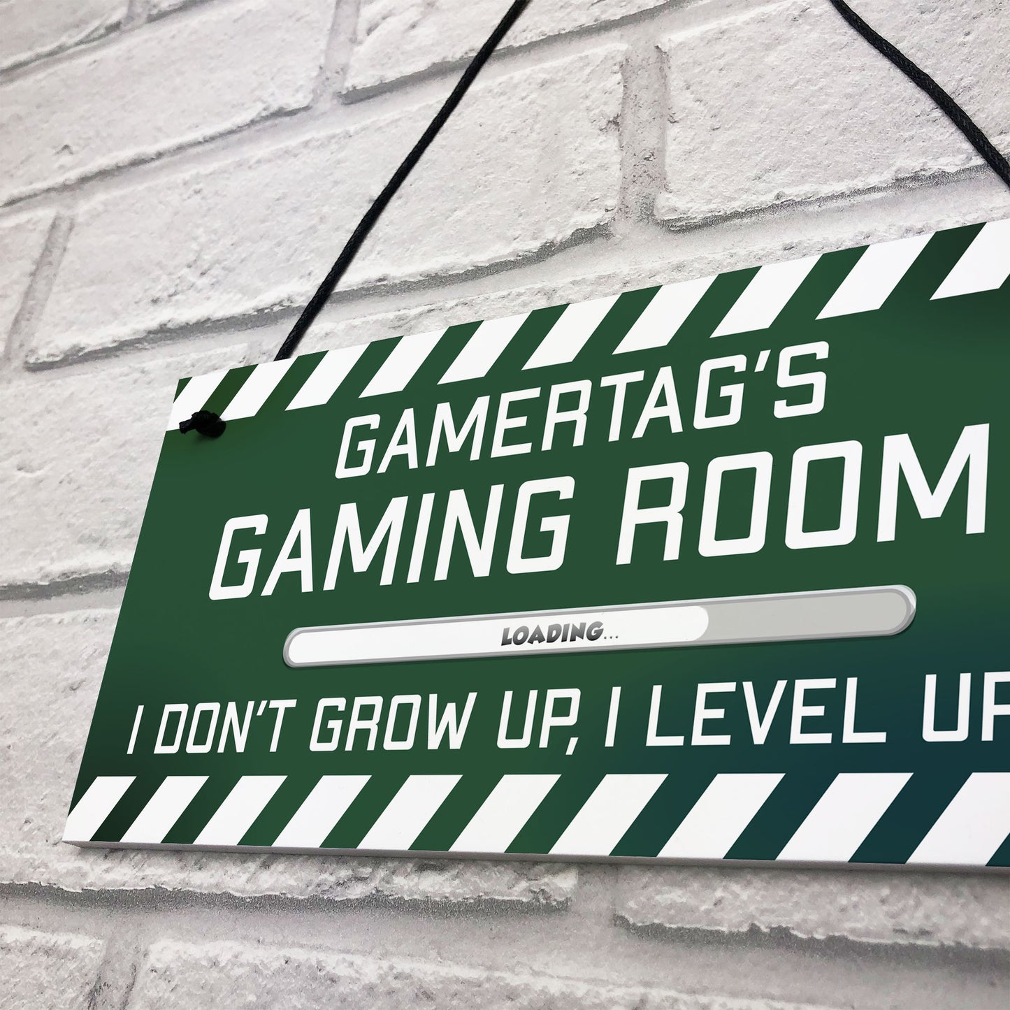 PERSONALISED Gamertag Sign Gaming Room Boys Bedroom Sign