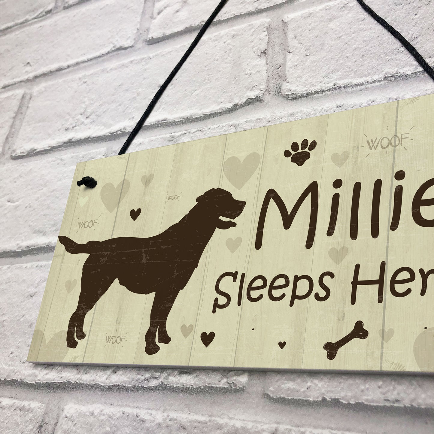 Funny Dog Signs For Home Personalised Wall Plaque Sign Xmas Gift