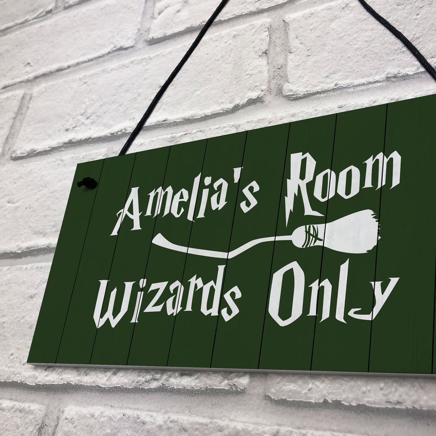 Personalised Wizard Magic Theme Bedroom Door Sign Novelty Gift