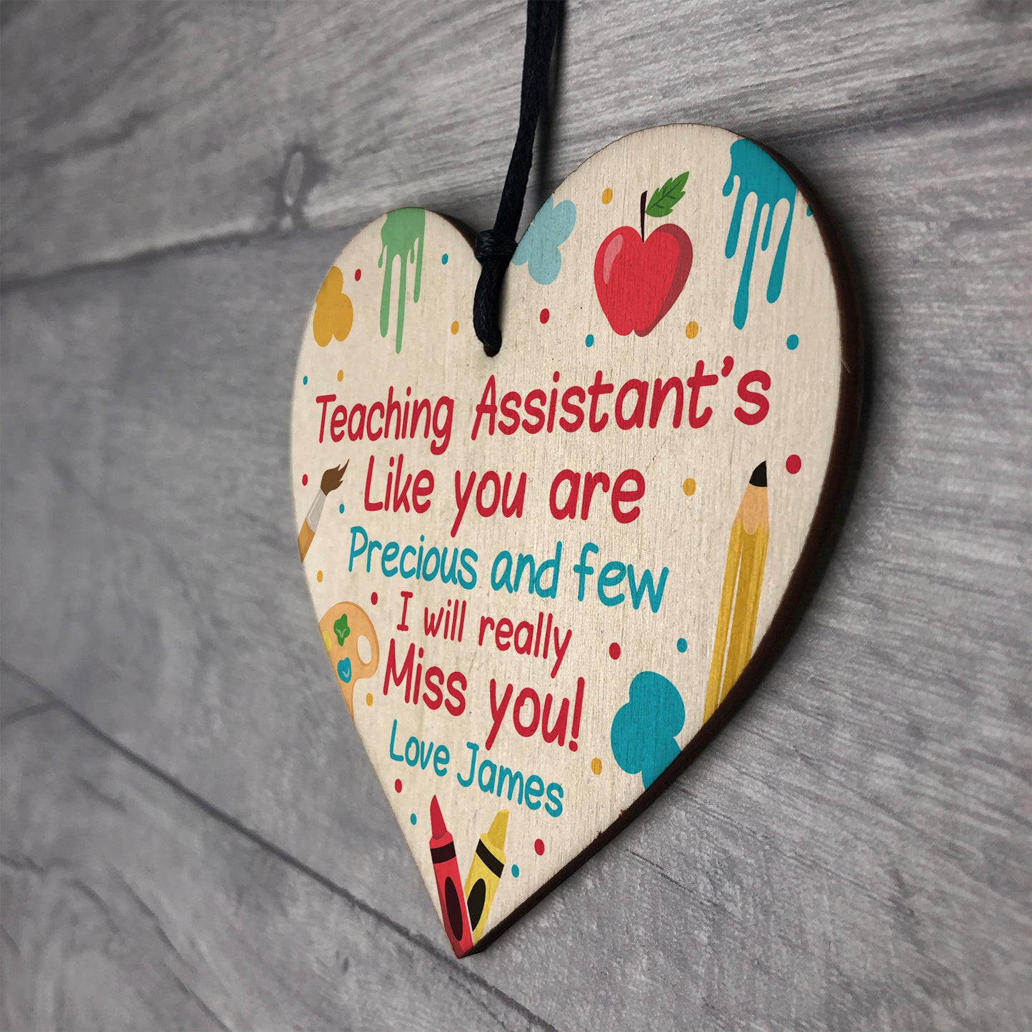 Personalised Thank you Teaching Assistant Gift Poem School