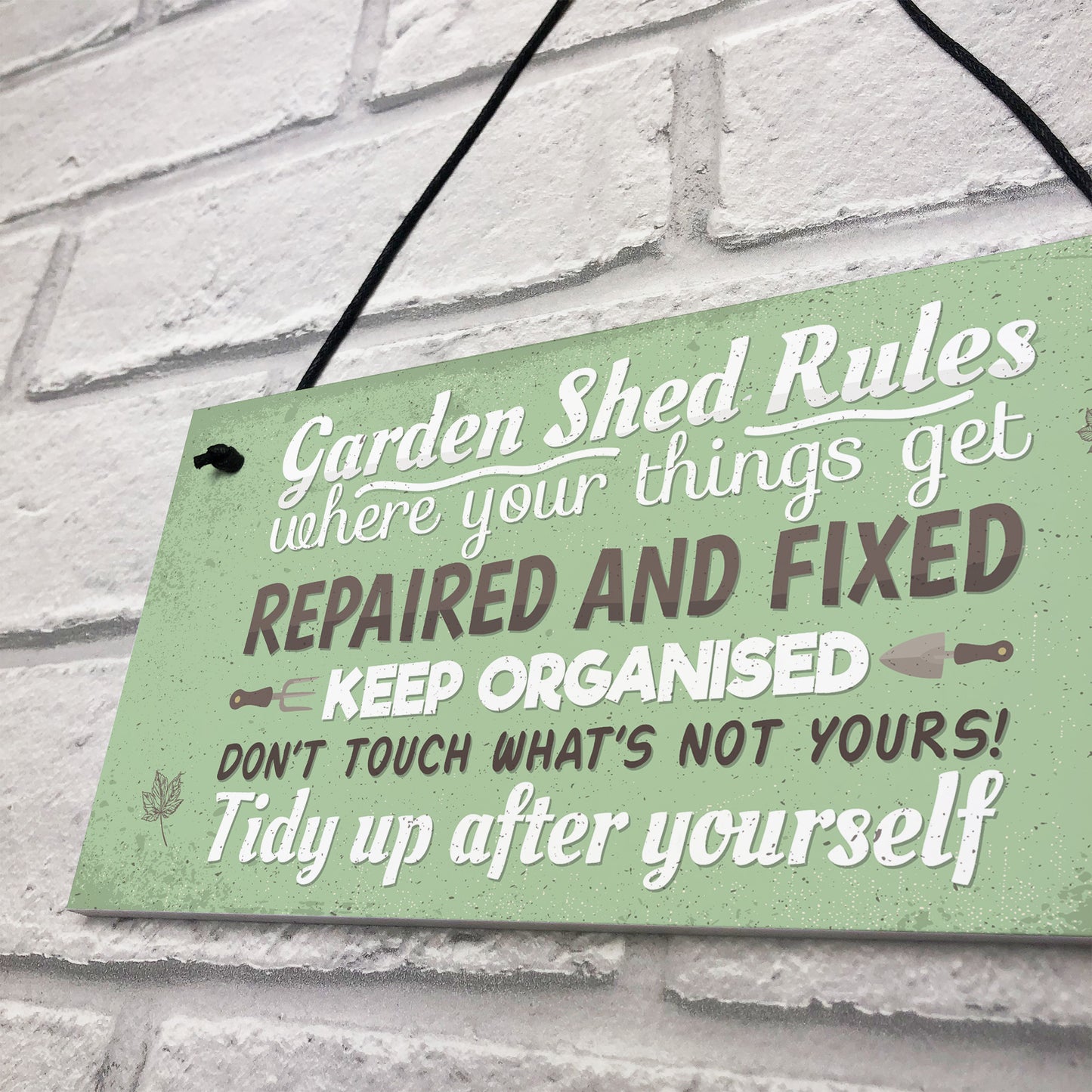 Garden Shed Rules Novelty Plaque Garden SummerHouse Friendship