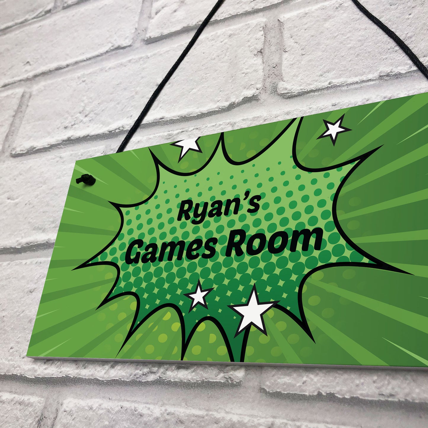 Games Room Sign PERSONALISED Gift For Gamer Bedroom Sign