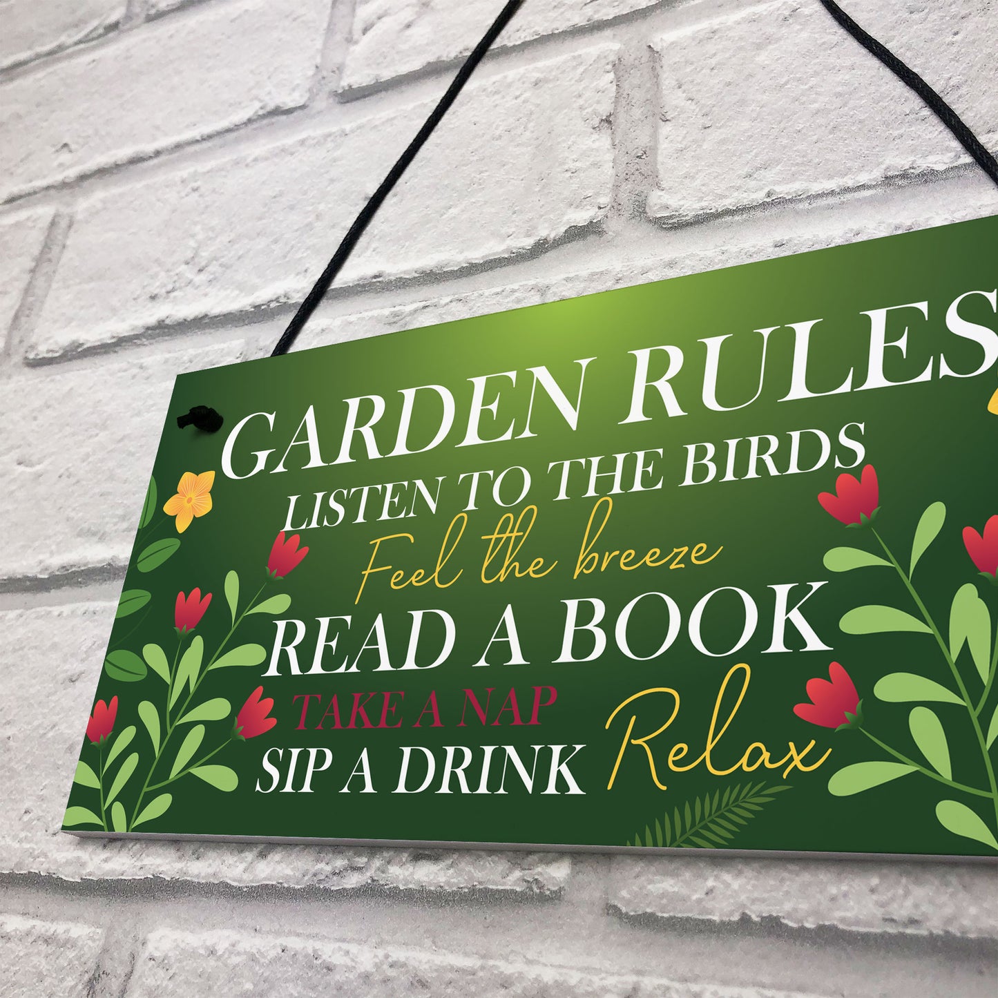 Garden Sign Summer House Decking Plaque Shed Sign Garden Rules