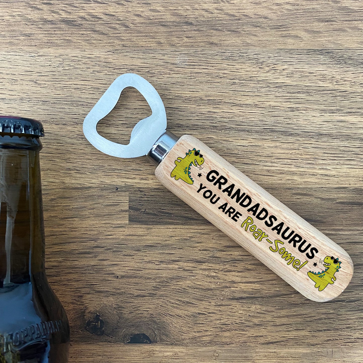 Fathers Day Gifts for Grandad ROARSOME Beer Bottle Opener Cute