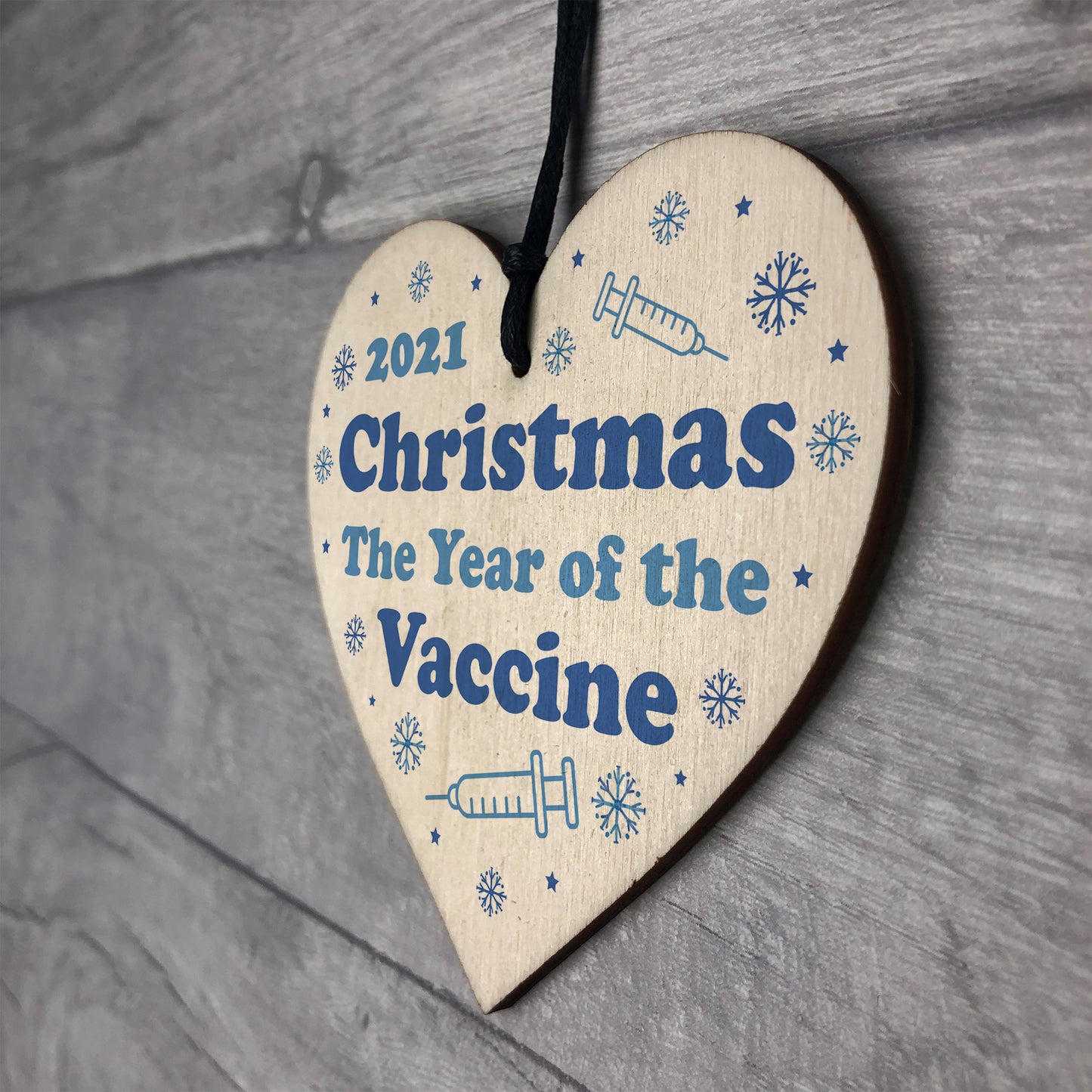 2021 Christmas Bauble Year Of The Vaccine Novelty Xmas Tree