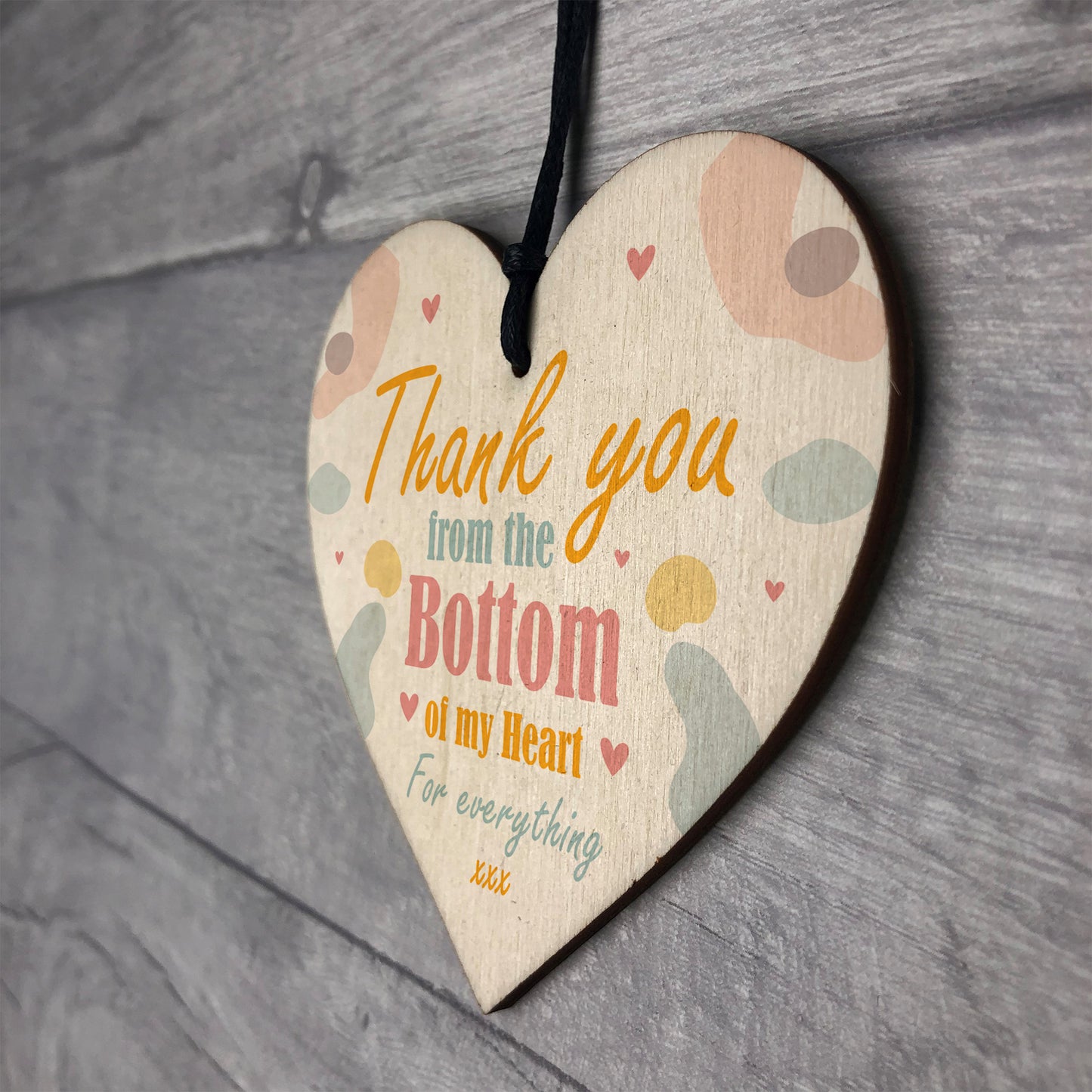 Thank You Friend Gift Wood Heart Teacher Friend Best Friend Gift