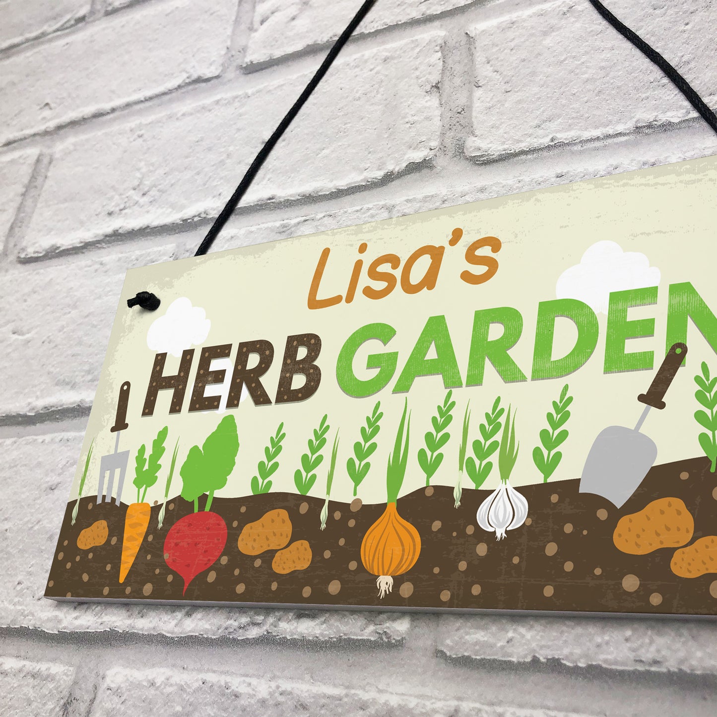 PERSONALISED Any Name Herb Garden Shed House Plaque Gifts