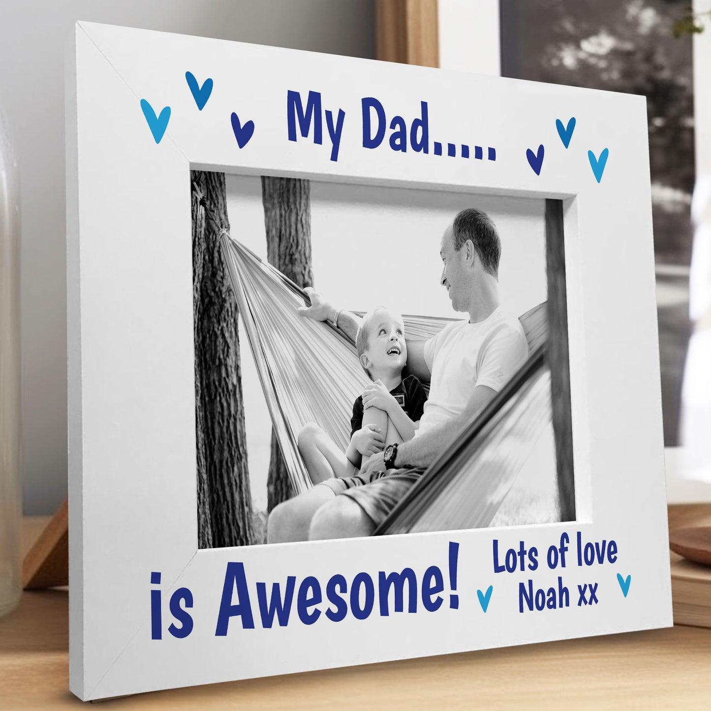 Personalised Dad Photo Frame 7x5 Photo Frame Fathers Day Gift