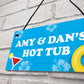 Personalised Hot Tub Decor Sign Hanging Wall Sign For Hot Tub