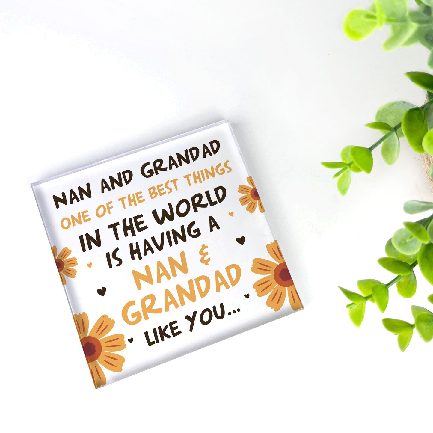 Nan And Grandad Sign Gift For Nan And Grandad Christmas Birthday