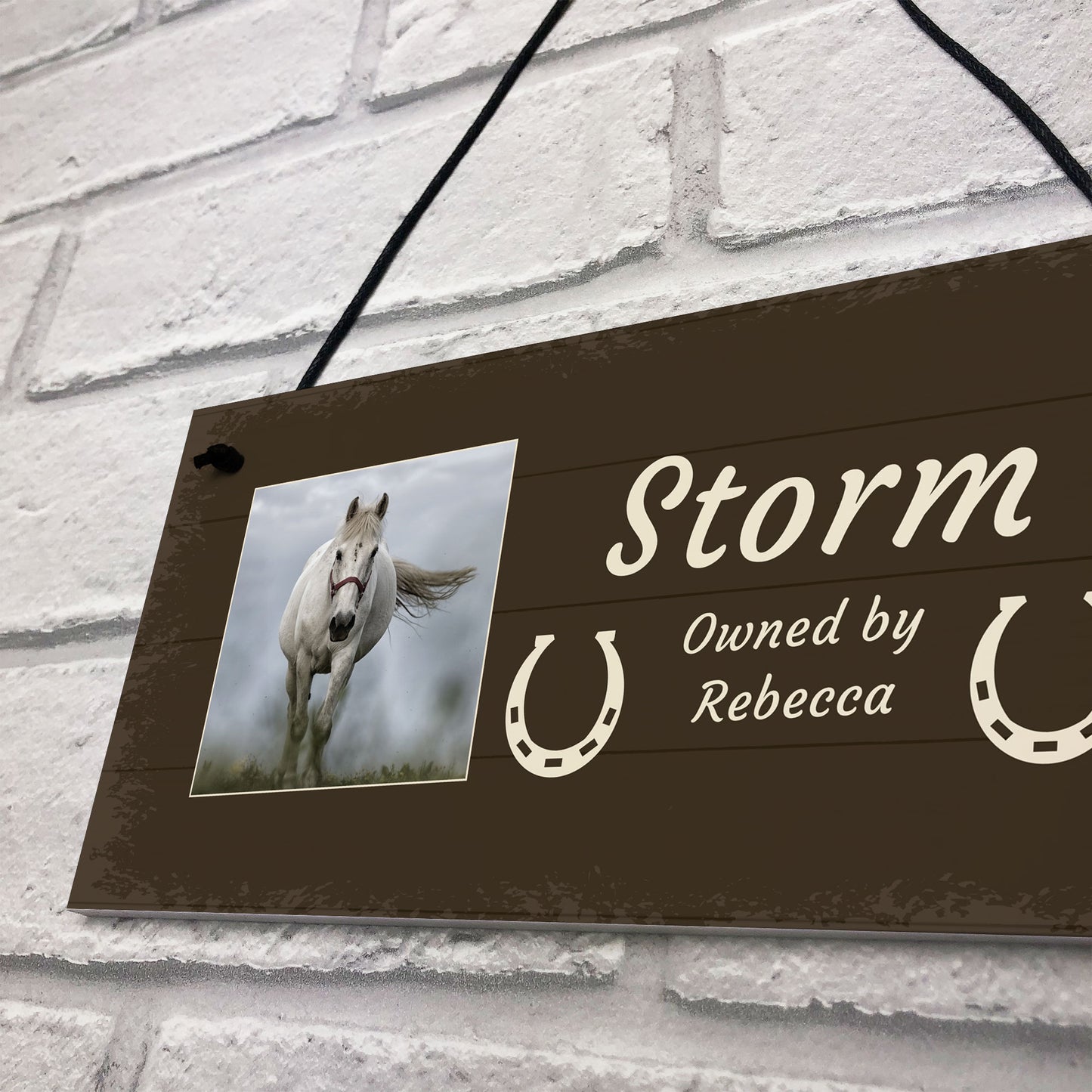 PERSONALISED Horse Lover Gift Hanging Stable Sign Home Decor