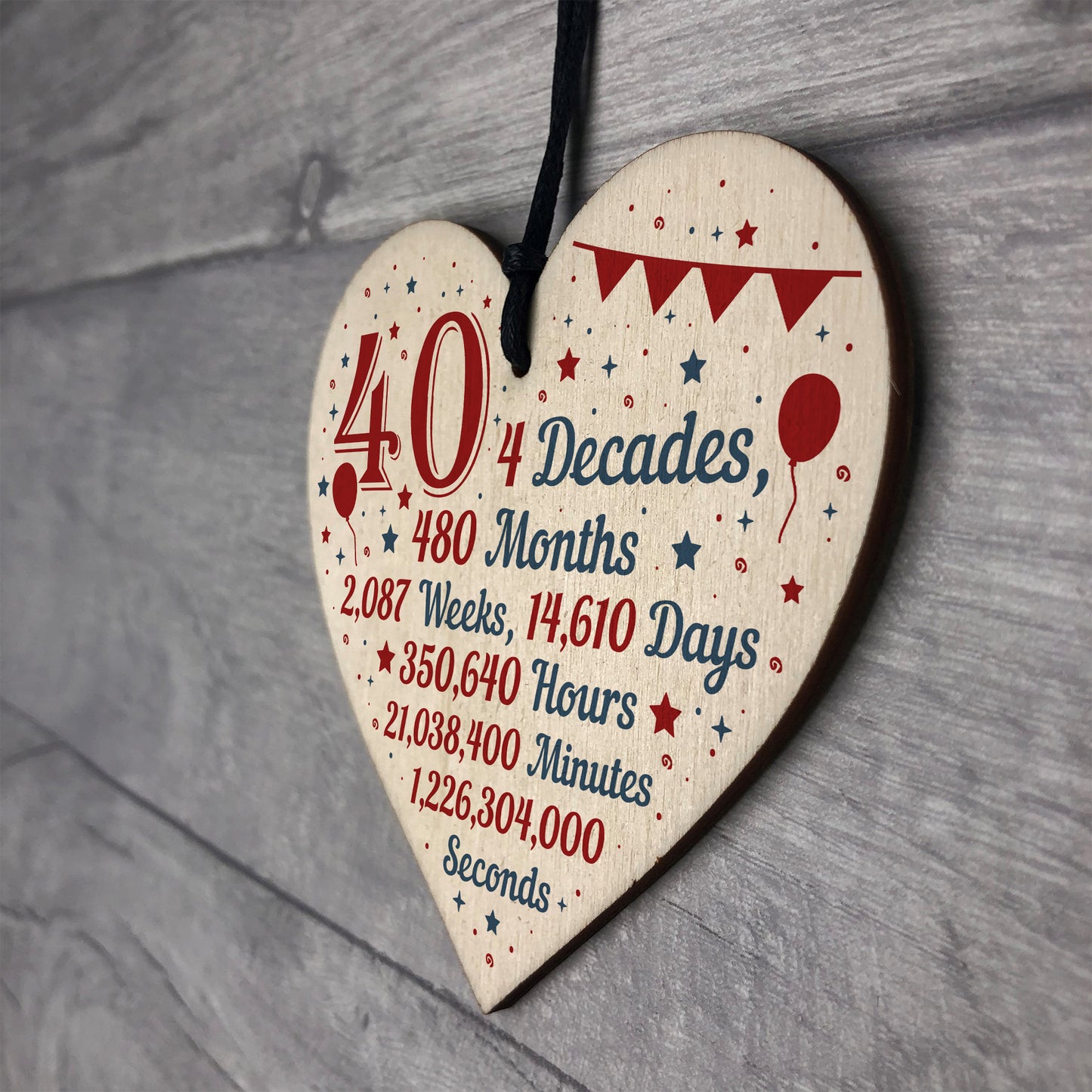 Novelty Funny 40th Birthday Gift For Friend Brother Sister Sign