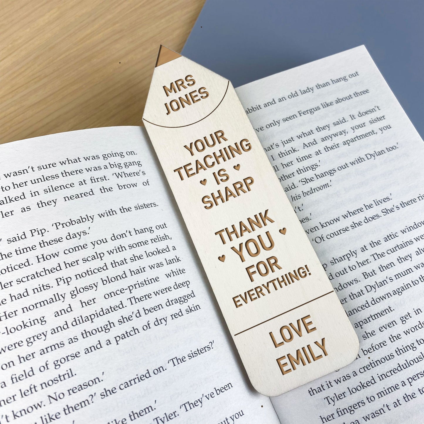 Teacher Appreciation Gifts Personalised Bookmark Teacher Gift