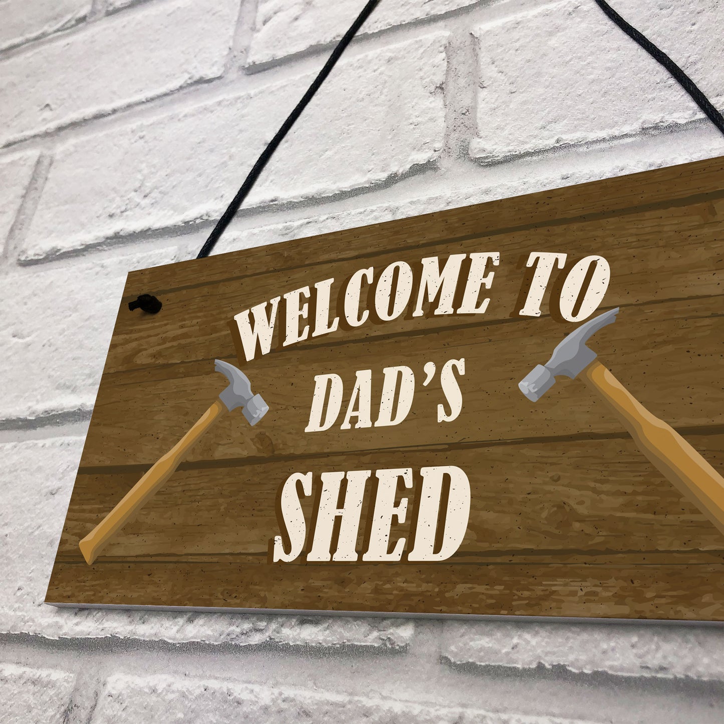 PERSONALISED Shed Sign Wood Effect Man Cave Tool Shed Sign