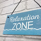 Relaxation Zone Hot Tub Man Cave Bathroom Garden Plaque Sign