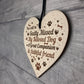 Pet Memorial Dog Wooden Heart Memorial Christmas Bauble Gift