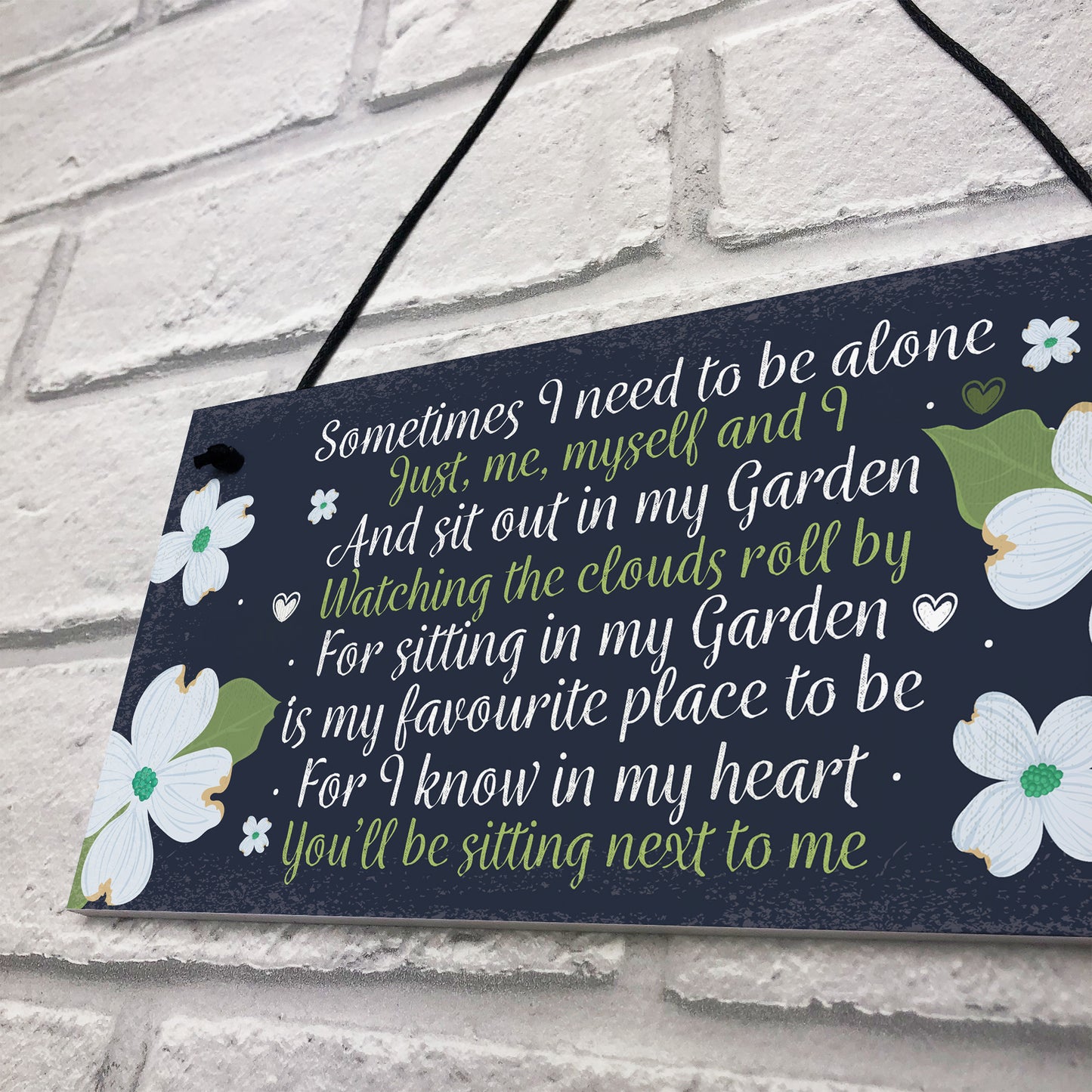 Garden Memorial Hanging Plaque SummerHouse Garden Shed Sign