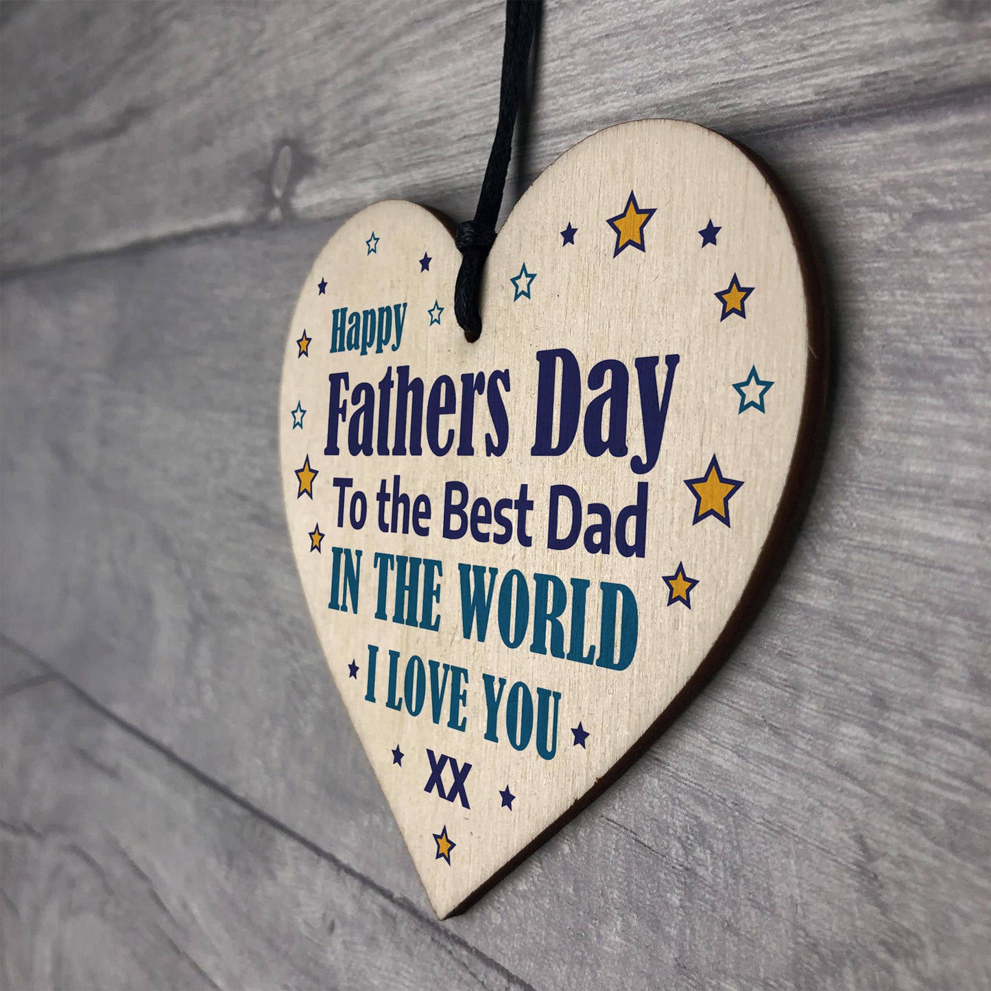 Fathers Day Gifts For Dad Wooden Heart Dad Gift From Daughter