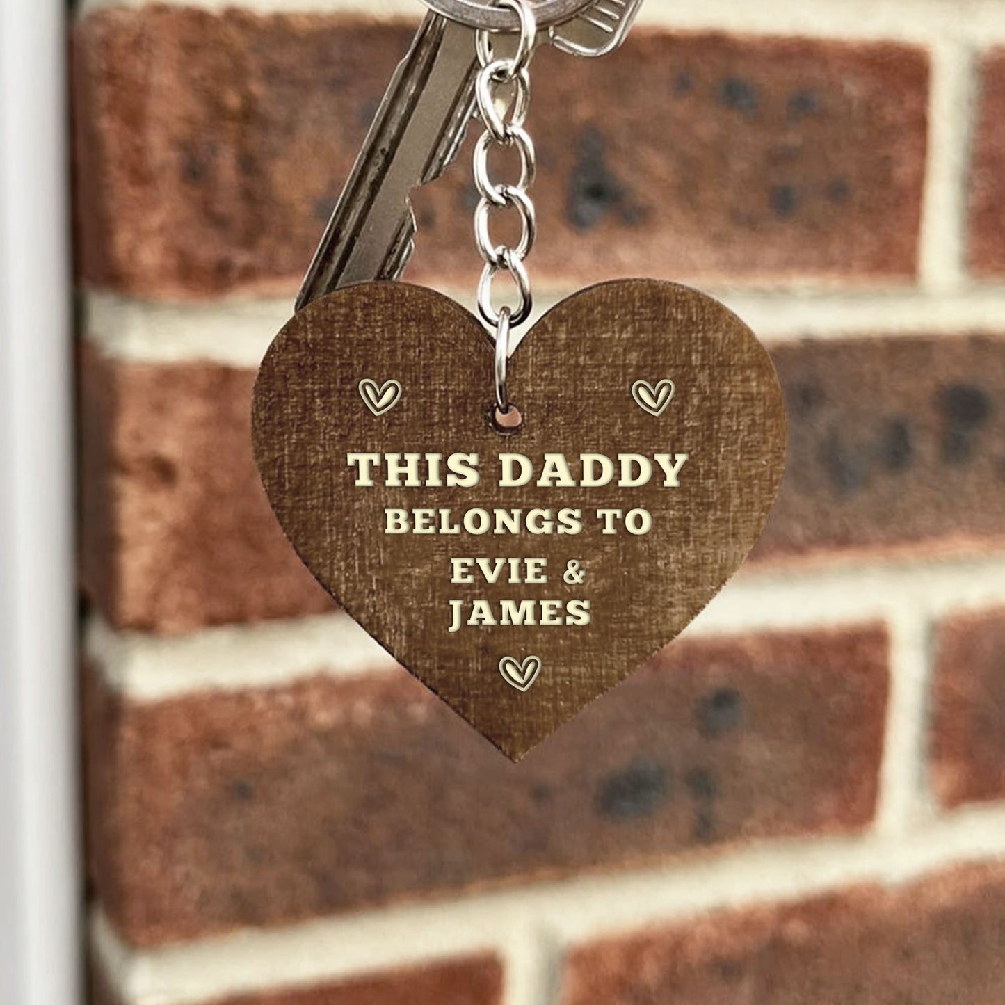 Personalised Fathers Day Gift Birthday Gift For Him Keyring