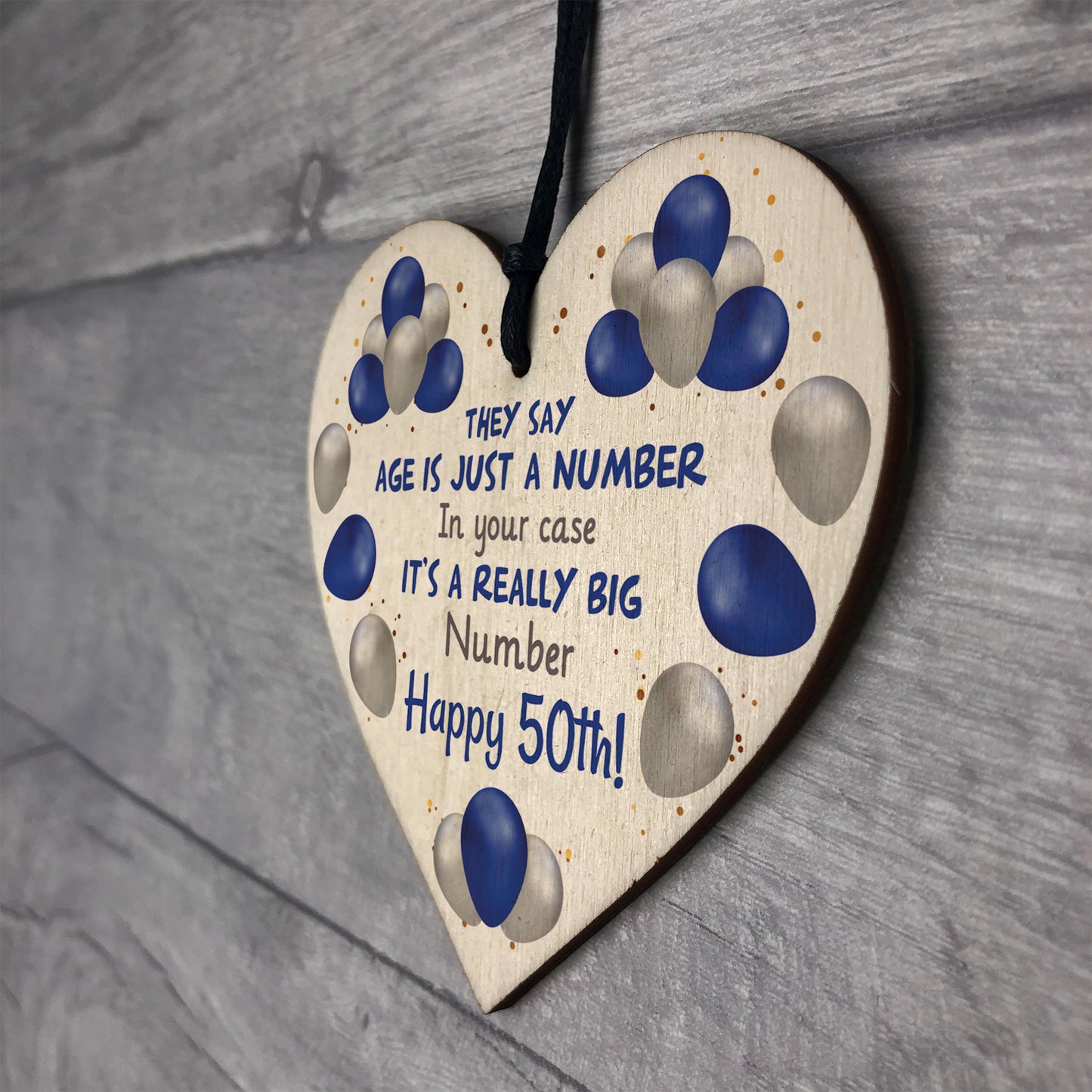 Birthday Gifts For 50th Birthday Wood Heart Hilarious Gift