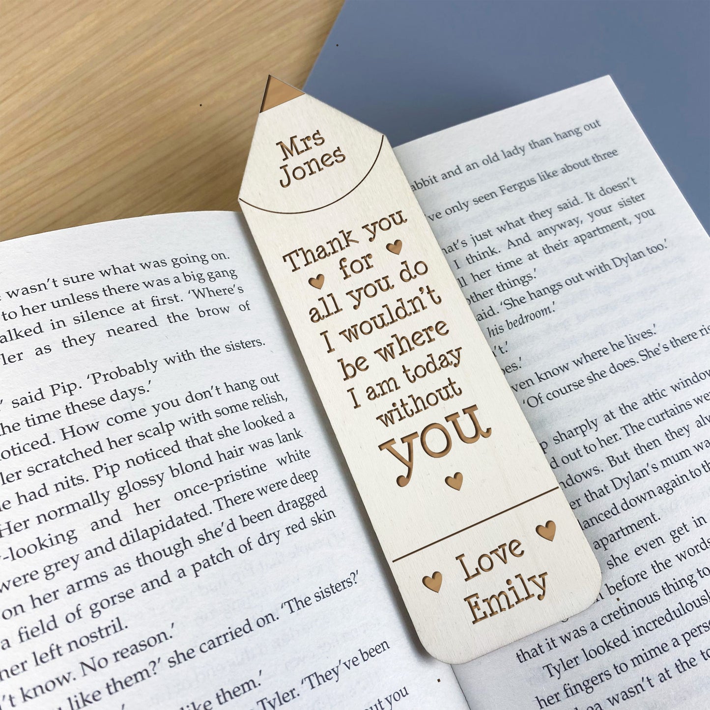 Thank You Gift For Teacher Wood Bookmark Teacher Gifts For Women