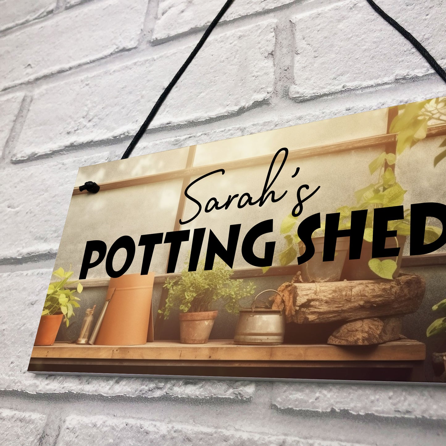 Gift For Gardener Him Her Personalised Potting Shed Sign Garden