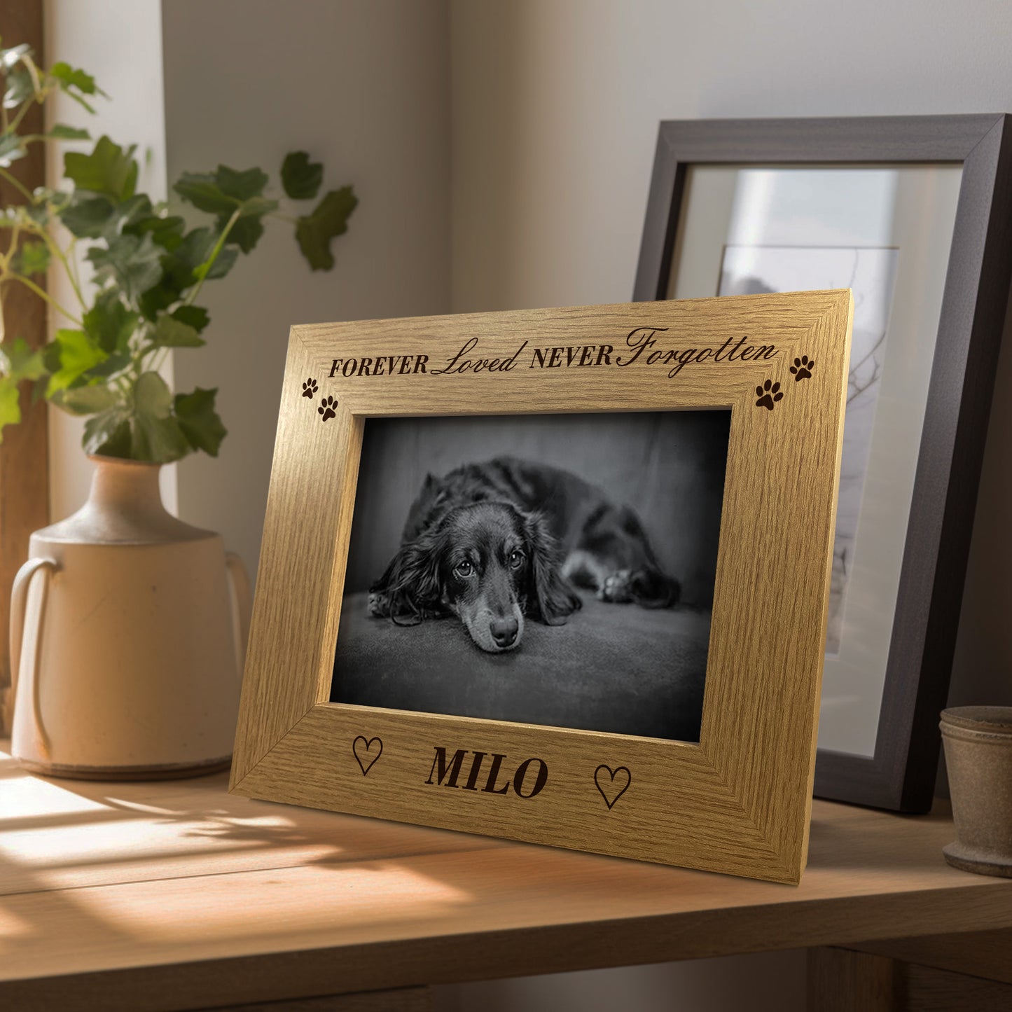 Never Forgotten Pet Memorial Photo Frame Personalised Memorial