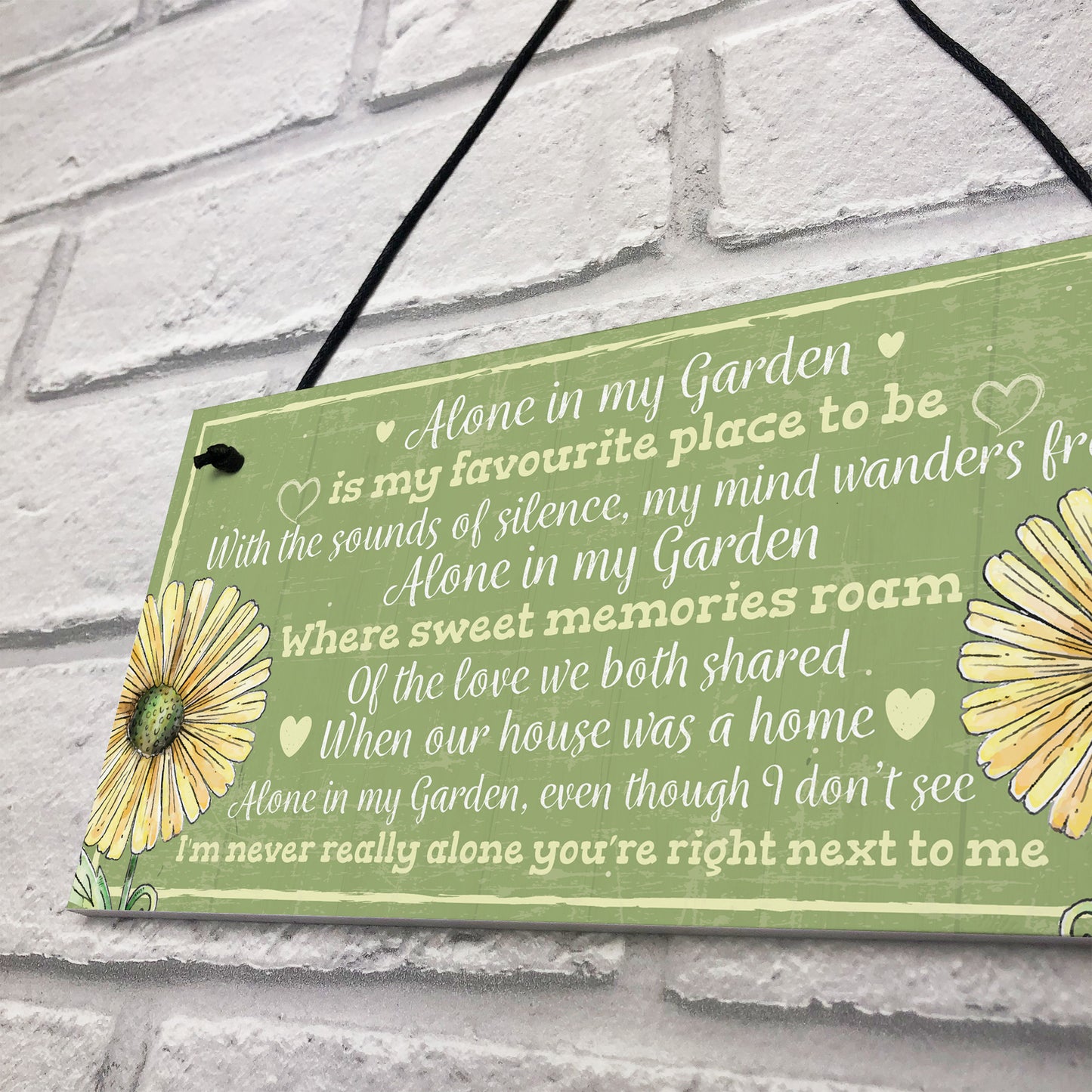 Novelty Hanging Garden Memorial Plaque Present Home Fence Sign