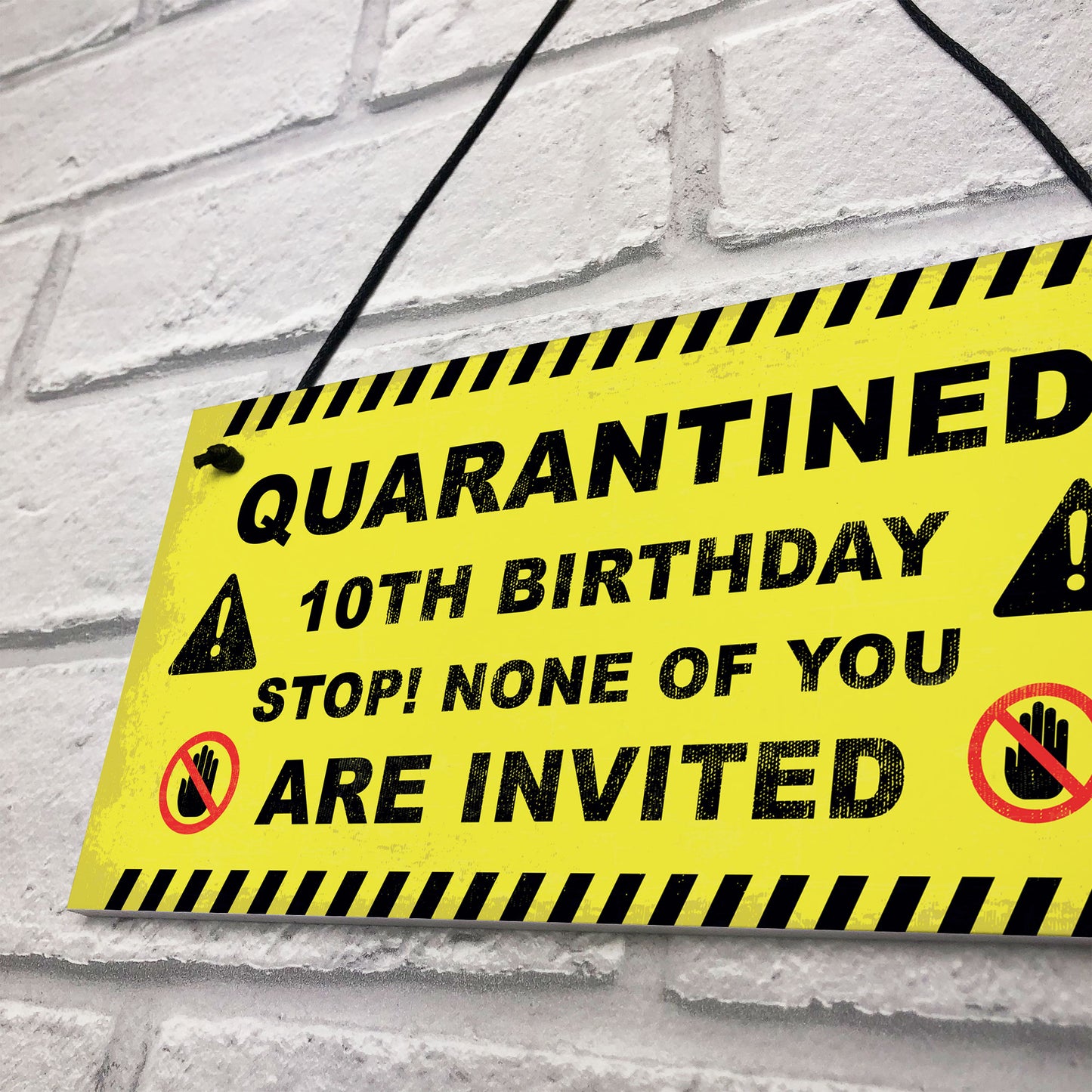 Novelty Quarantine Birthday Sign Funny 18th 21st Birthday Decor