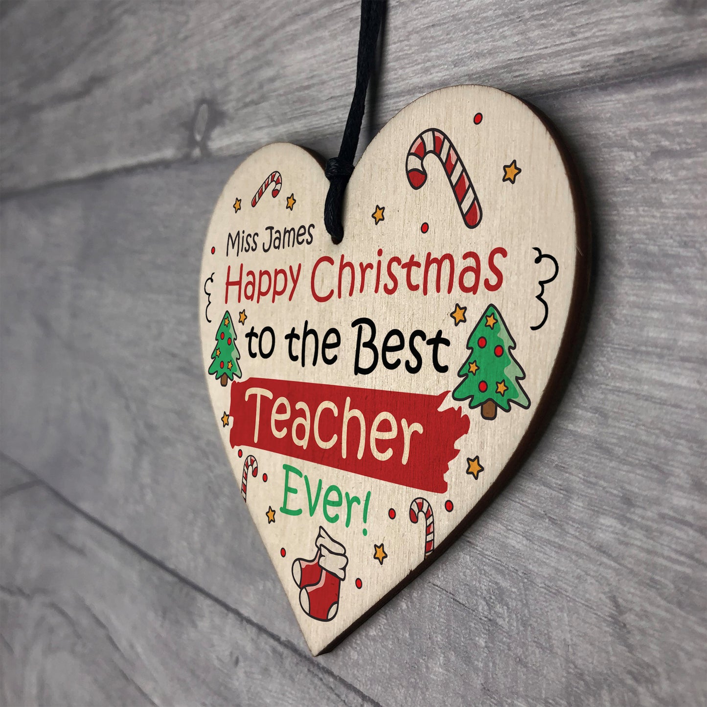 Christmas Gift For Teacher Personalised Thank You Gift Nursery