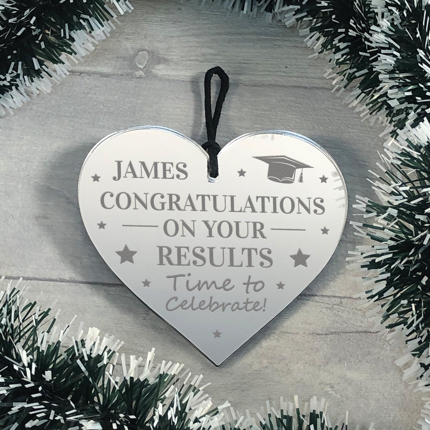 Graduation Gift Engraved Heart Memory Keepsake Personalised