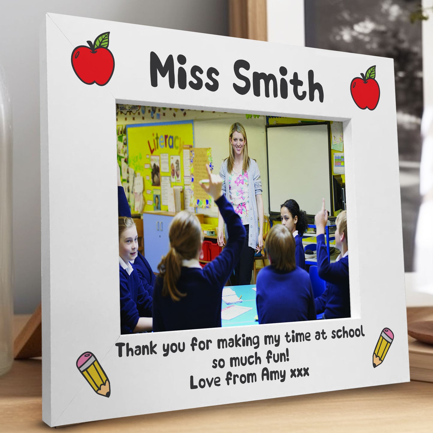 Personalised Teacher Gift Leaving School Nursery Preschool Frame