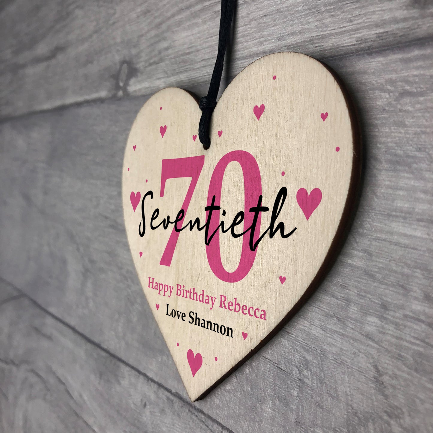 PERSONALISED 70th Birthday Gifts For Mum Nan Women Gift