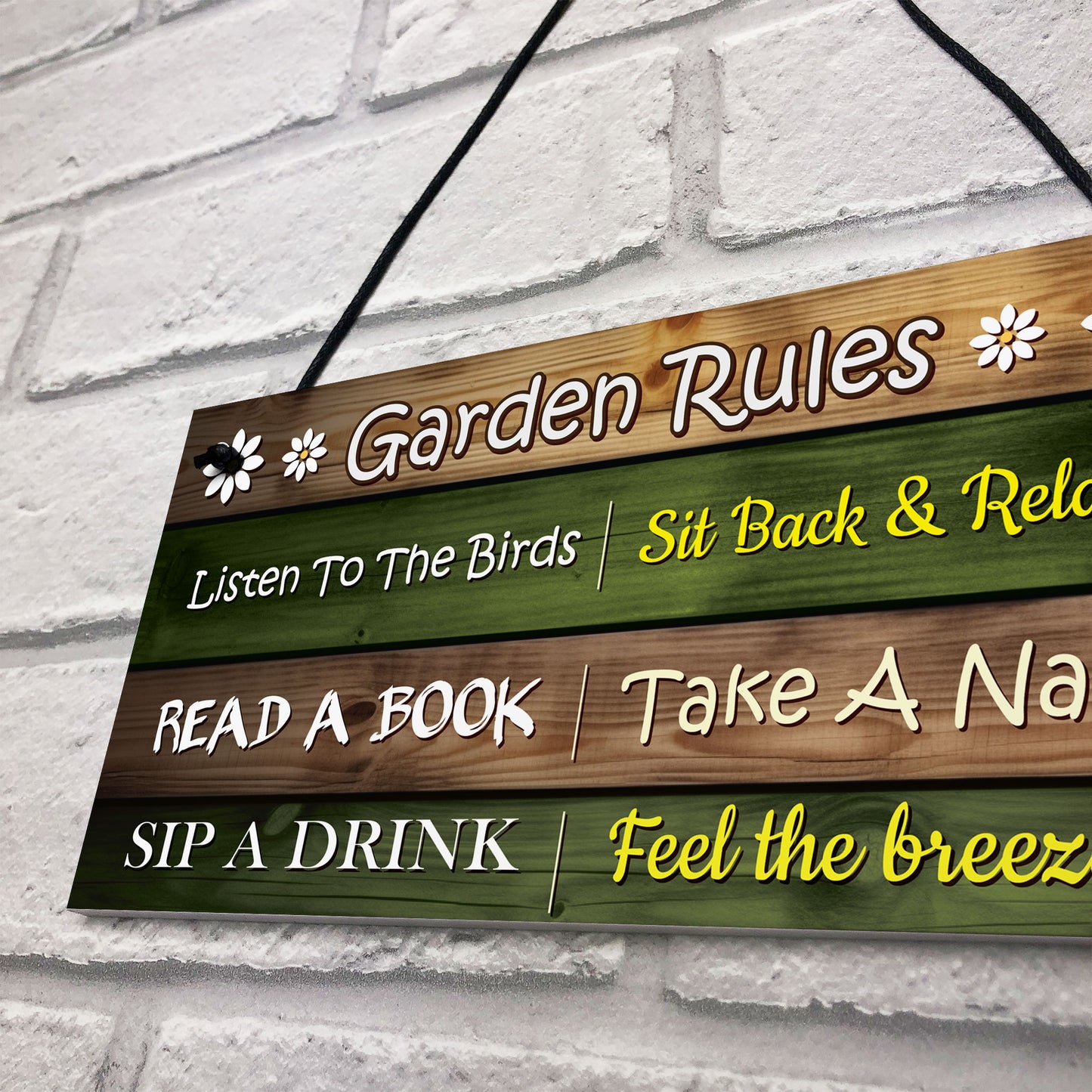 Garden Rules Sign Outdoor Garden Shed Plaques Funny Outdoors