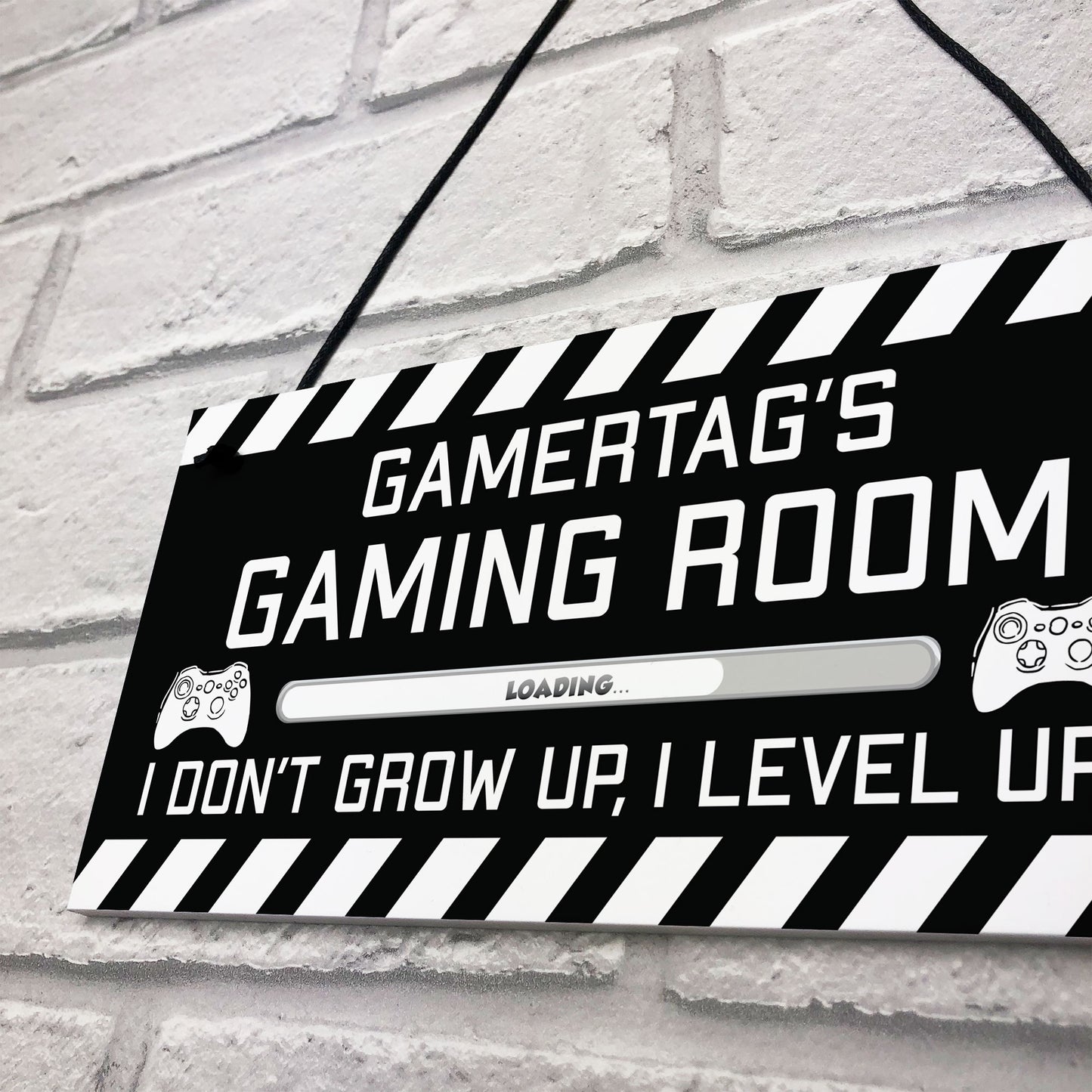 Novelty Gaming Room Sign PERSONALISED Gamer Gift