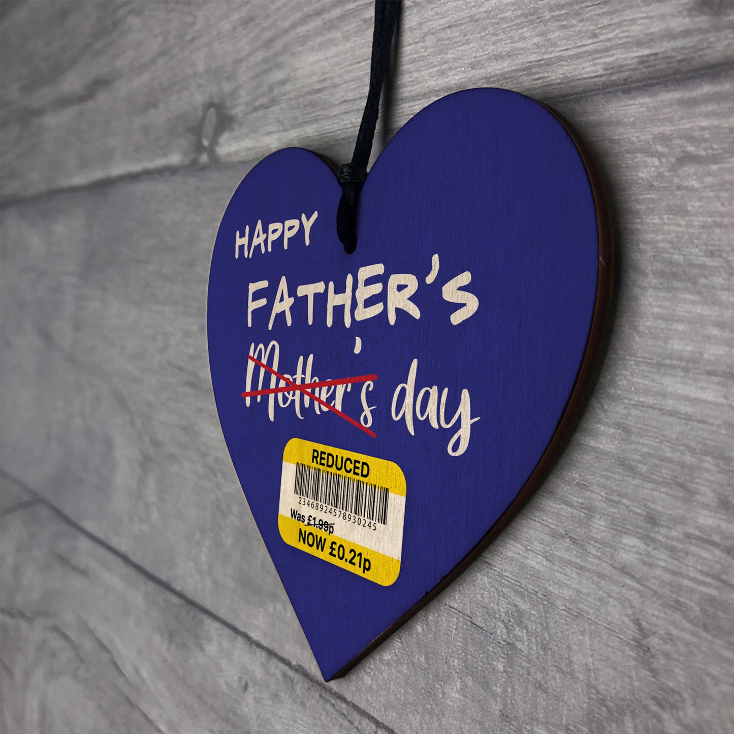 Funny Fathers Day Gift For Dad Novelty Wood Heart Gift For Dad