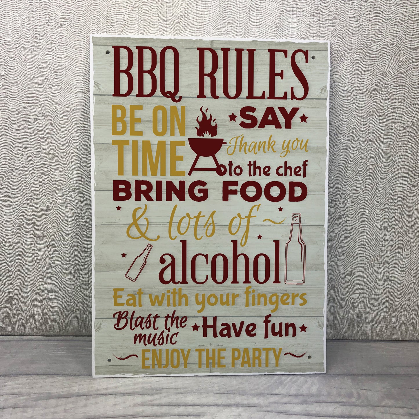 Wall Plaque Garden Pub Bar Home Sign Man Cave Shed BBQ Alcohol