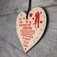 Gift For Wife From Husband Wood Heart Birthday Valentines
