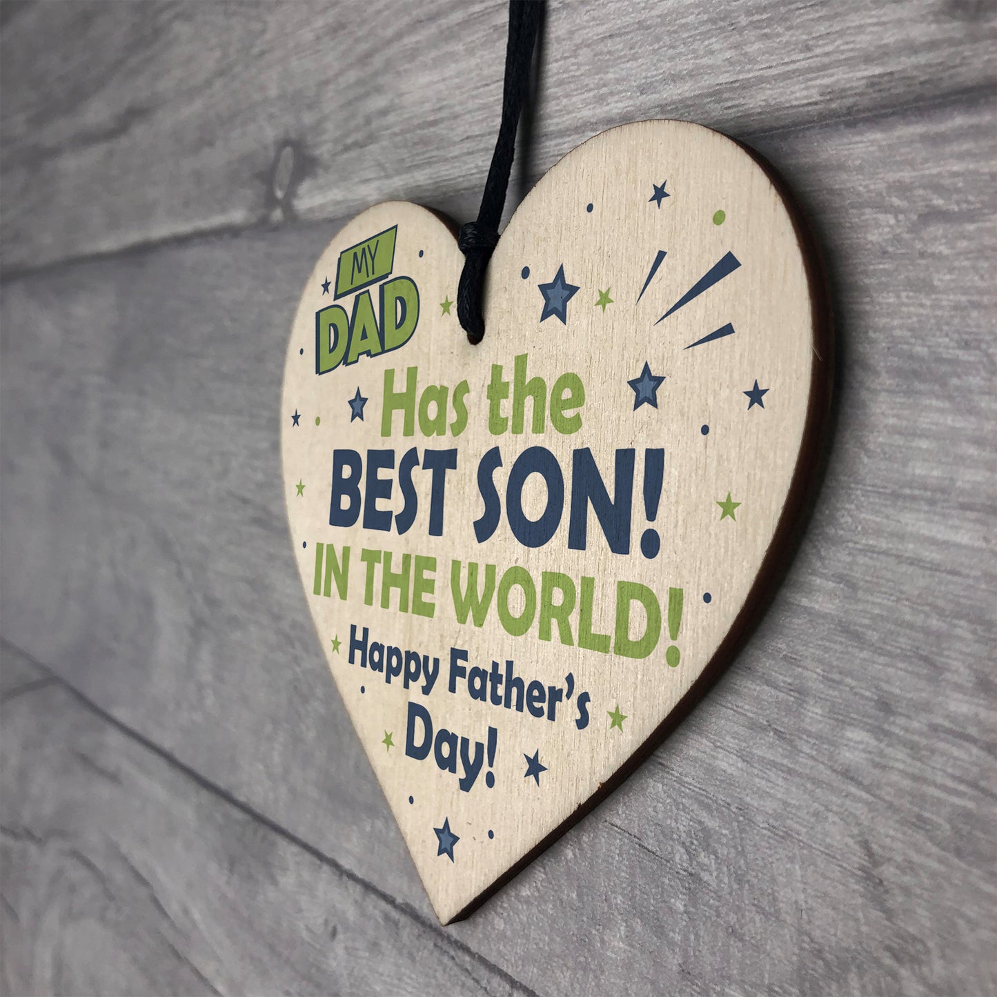 Fathers Day Gifts Wooden Heart Sign Novelty Gift For Dad