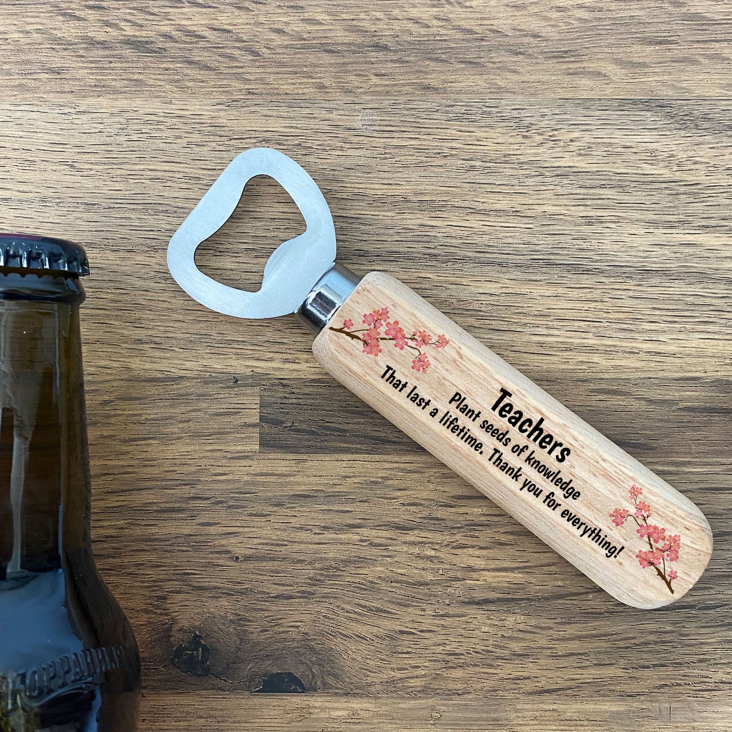 Thank You Gift For Teacher Teaching Assistant Wood Bottle Opener