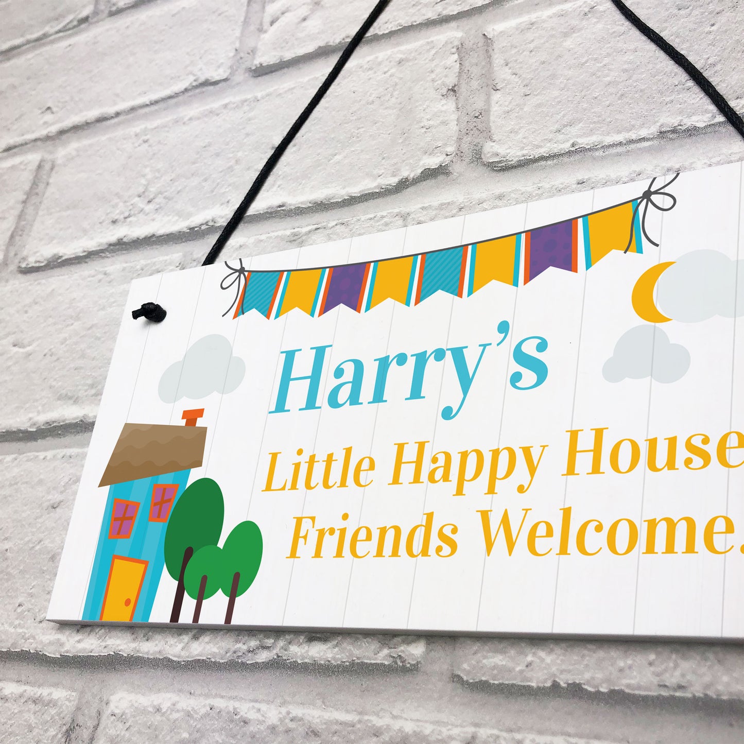 Playhouse Wendy House Sign Bedroom Plaque PERSONALISED