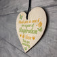 Handmade Hanging Heart Gift For Teacher Childminder Friend